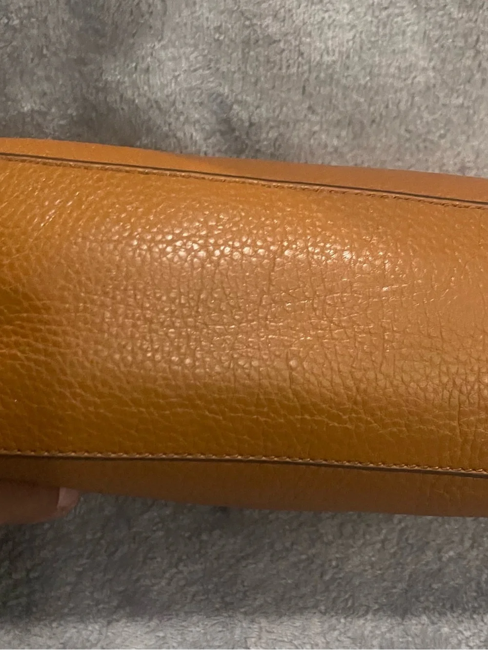 Tory Burch Tan Pebbled Leather Crossbody with Tassel